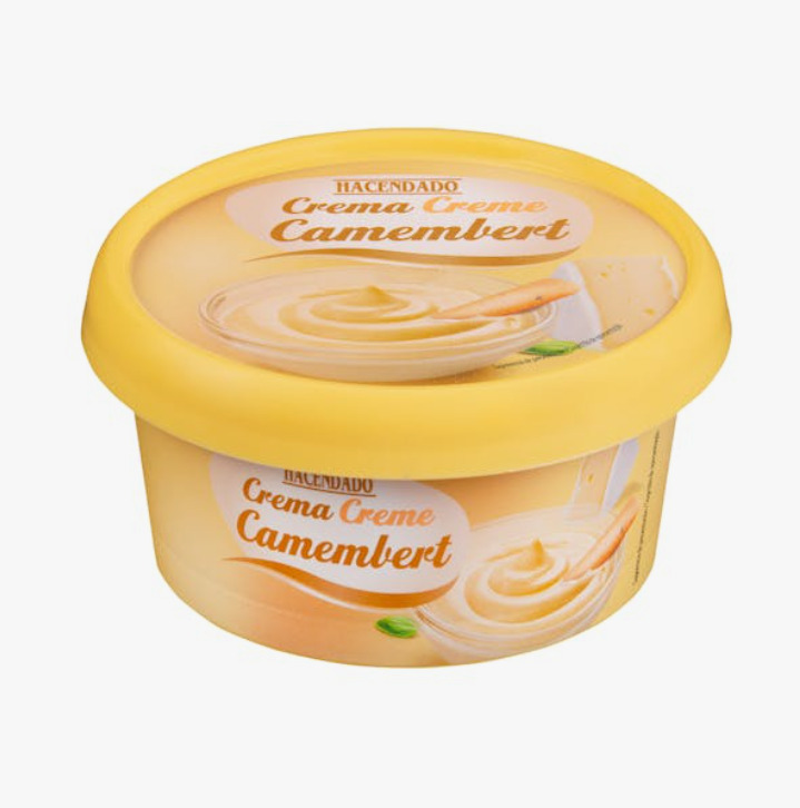 Queso crema camembert, disponible en Mercadona.