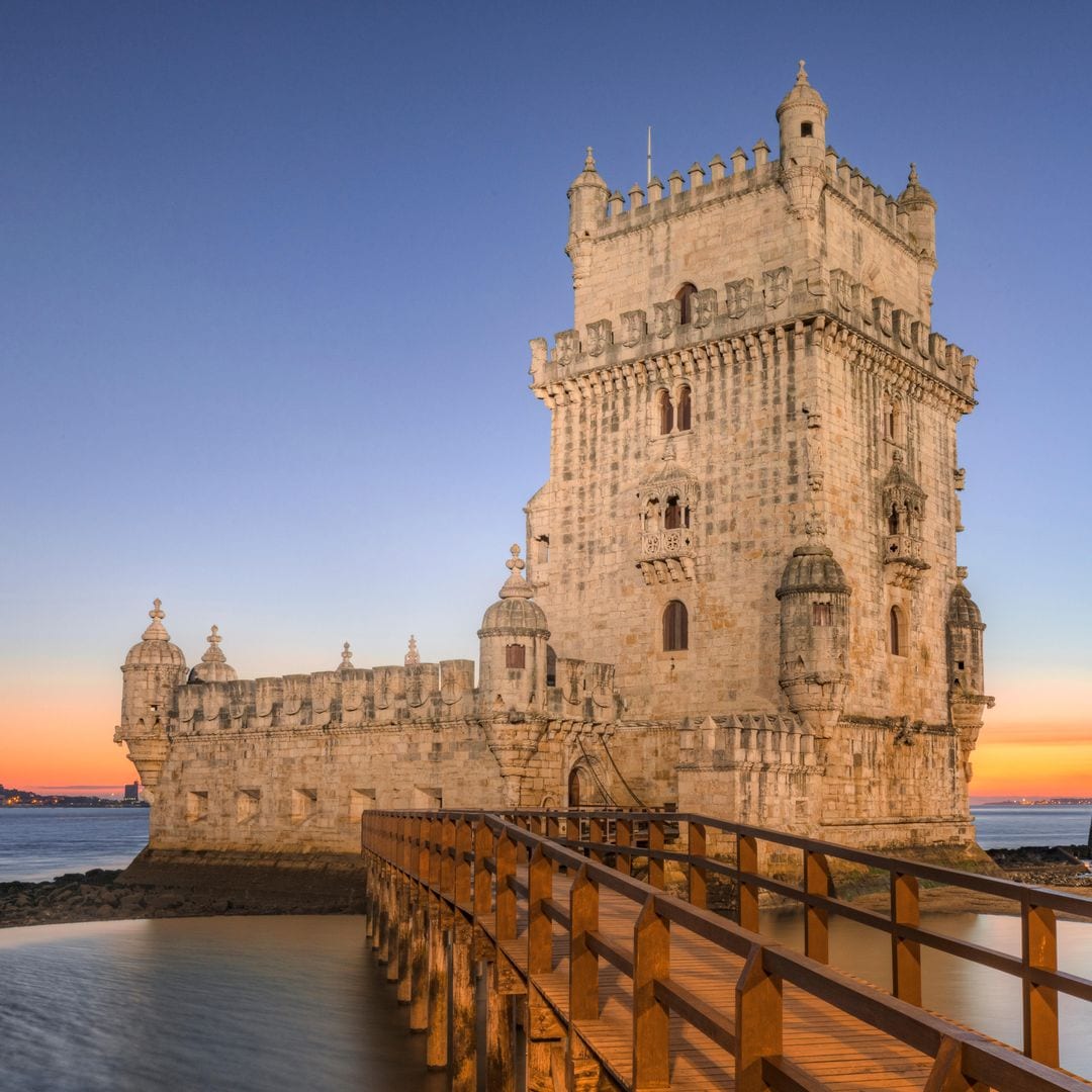 Torre de Belén junto al río Tajo, Lisboa, Portugal