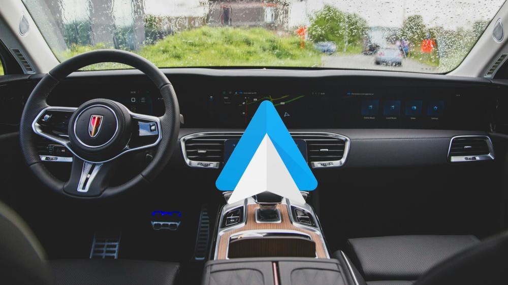 Imagen de un automóvil con Android Auto