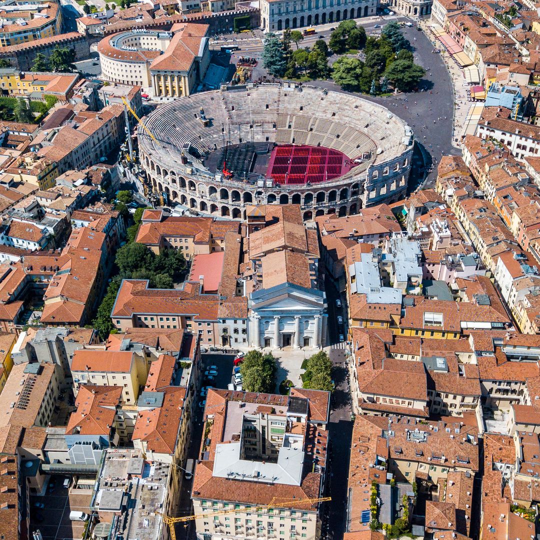 Arena Verona, anfiteatro romano en Piazza Bra