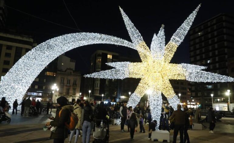 así es la espectacular iluminación navideña de Gijón