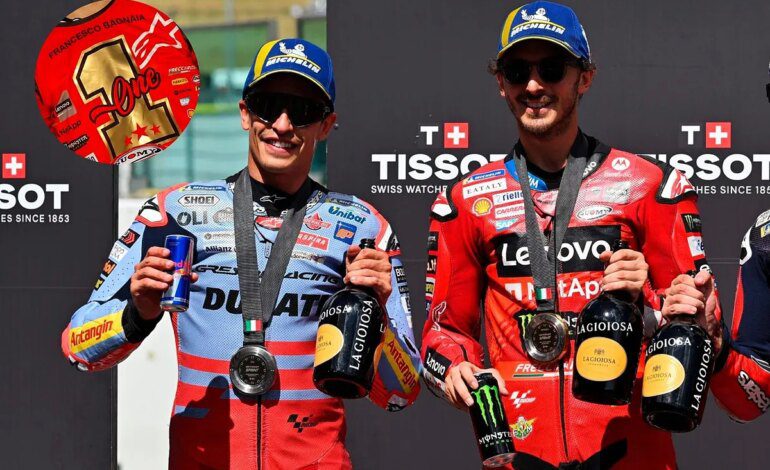 La superstición del número 1 en MotoGP de Rossi o Márquez que rompió Bagnaia