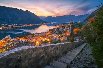 La bahía de Kotor, en Montenegro.