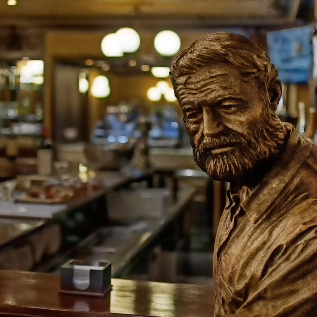 El rincón de Hemingway en el Café Iruña, Pamplona