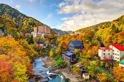 Jozankei Onsen, una zona de aguas termales en el corazón del Parque Nacional Shikotsu-Tōya.