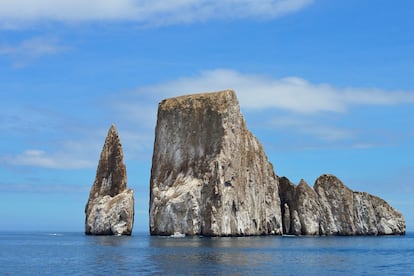 Vista del peñón conocido como León Dormido.