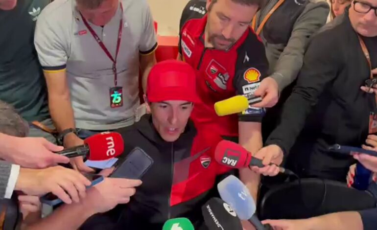 Las sensaciones de Marc Márquez tras el primer día de test con la Ducati: «Me he sentido cómodo»