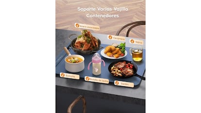 Esta es la bandeja calentadora más popular en Amazon: es apta para todo tipo de platos