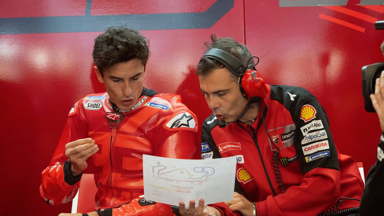 El gran ingeniero de Ducati alucina con lo que ha hecho Márquez en Gresini: «No puedo explicarlo»