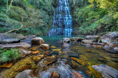 Salto Cristal, una cascada cerca del pueblo paraguayo de La Colmena.