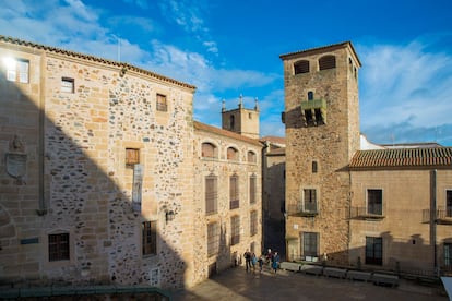 El Palacio de los Golfines de Abajo, en el centro histórico de la ciudad de Extremadura.