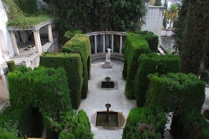 El jardín de la Fundación Rodríguez-Acosta, un museo de pintura moderna en un carmen del Realejo granadino.