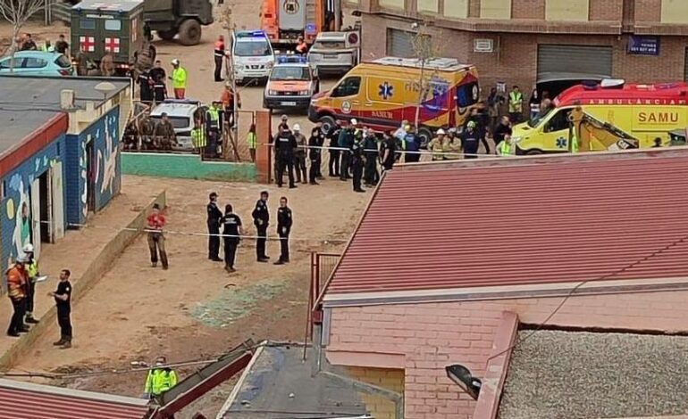 Así fue el accidente que costó la vida a un trabajador por el derrumbe de un colegio afectado por la DANA