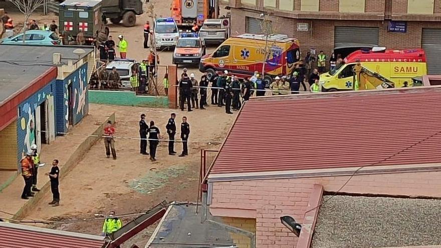 Así fue el accidente que costó la vida a un trabajador por el derrumbe de un colegio afectado por la DANA