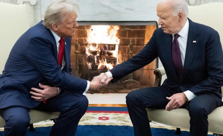 Trump vuelve a la Casa Blanca invitado por Biden para señalar una transferencia ordenada del poder