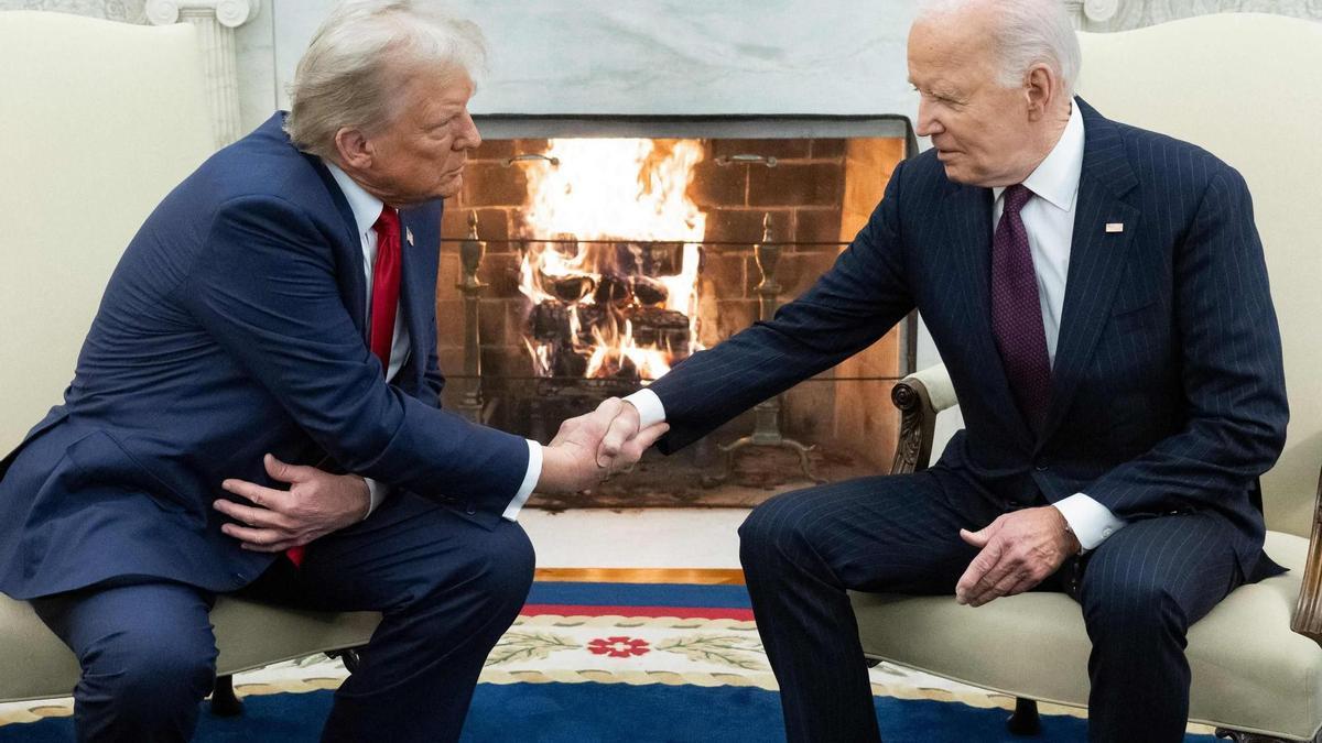 Trump vuelve a la Casa Blanca invitado por Biden para señalar una transferencia ordenada del poder