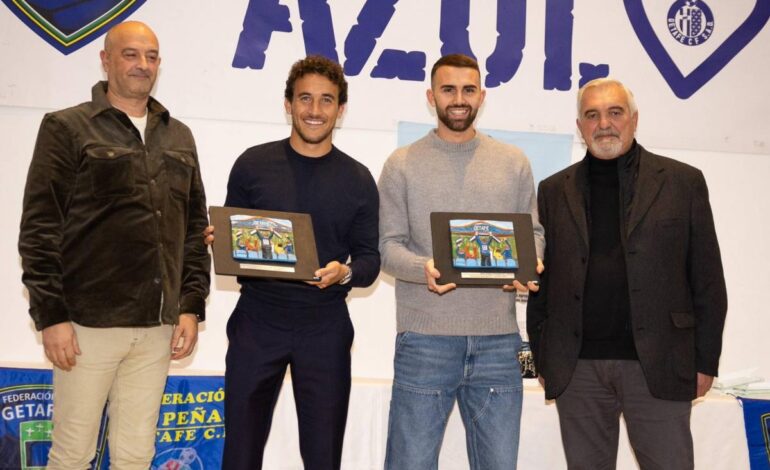 Getafe: Borja Mayoral y Luis Millla, premiados en el Sentimiento Azulón