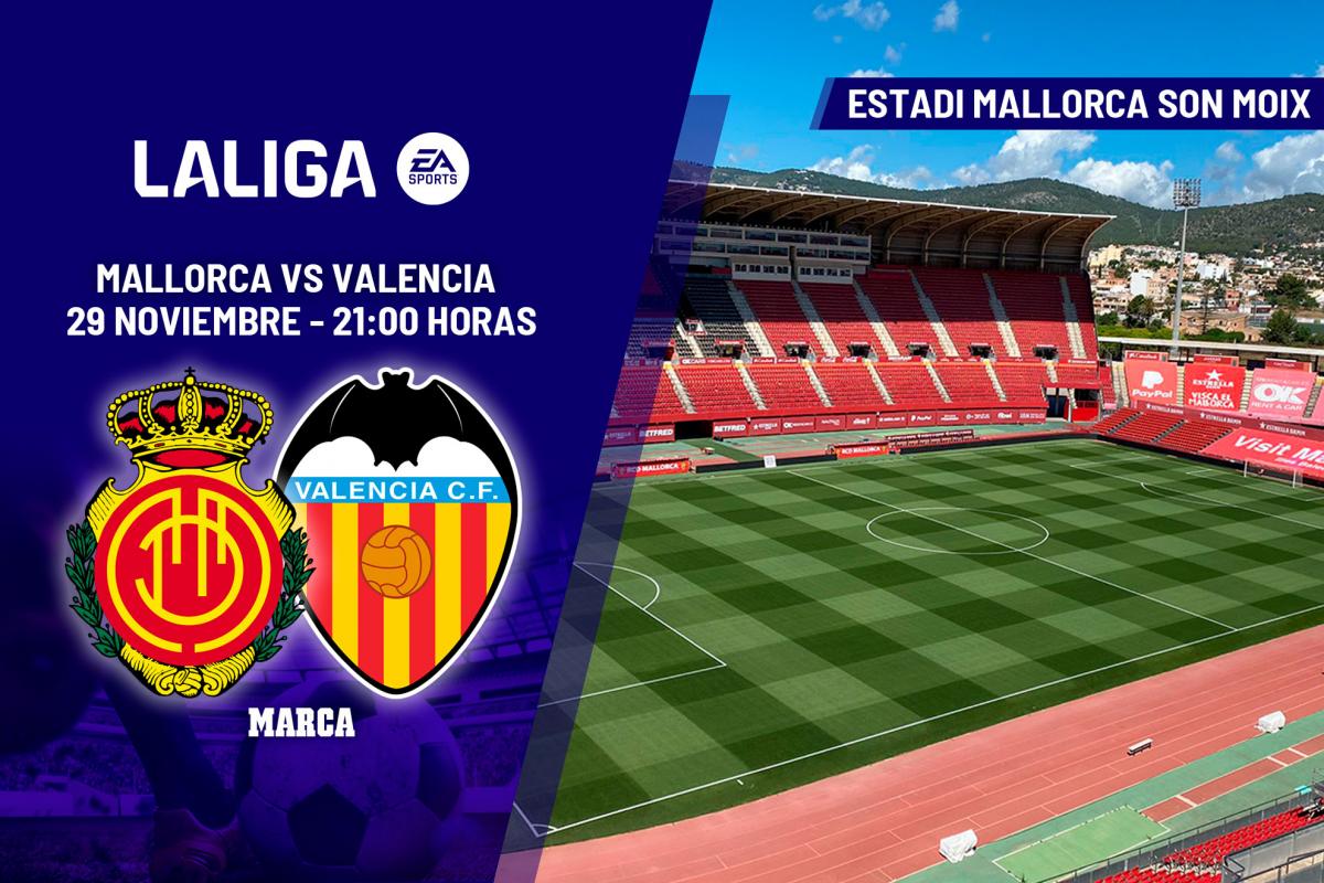 Mallorca – Valencia: horario y dónde ver en TV el partido de LaLiga EA Sports