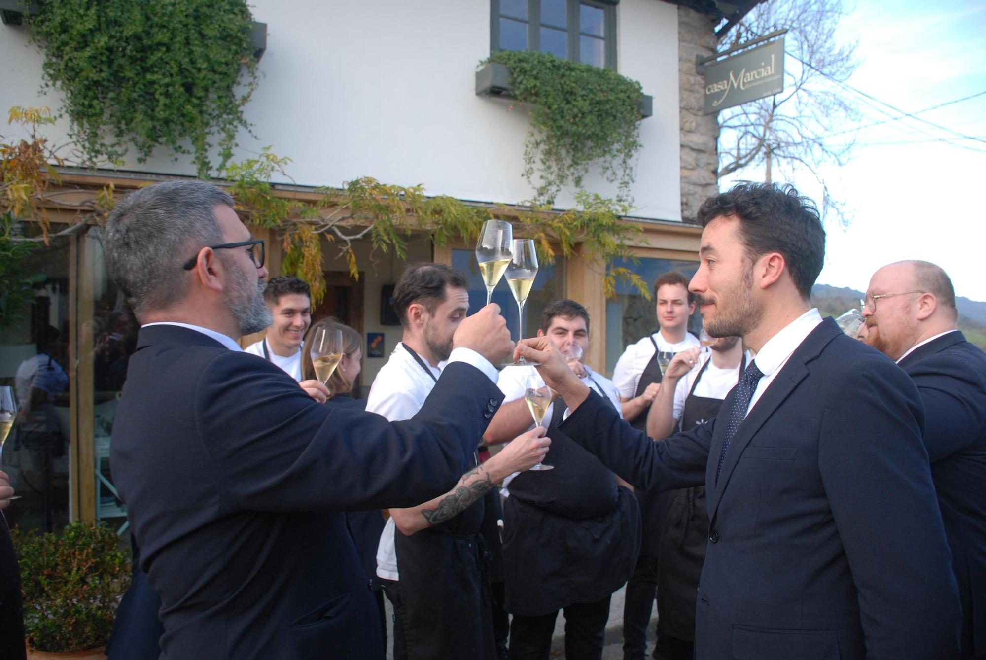 La celebración en Casa Marcial por la tercera estrella Michelin