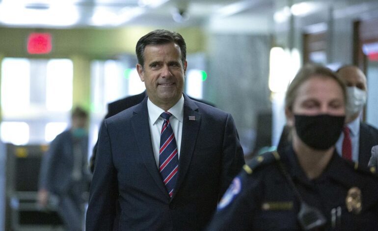 John Ratcliffe, exdirector de Inteligencia Nacional, es el elegido de Trump para estar al frente de la CIA