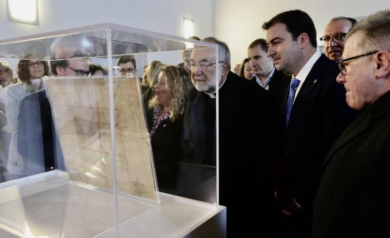 El acta fundacional del monasterio vuelve a Cornellana en la cuenta atrás de los actos del milenario