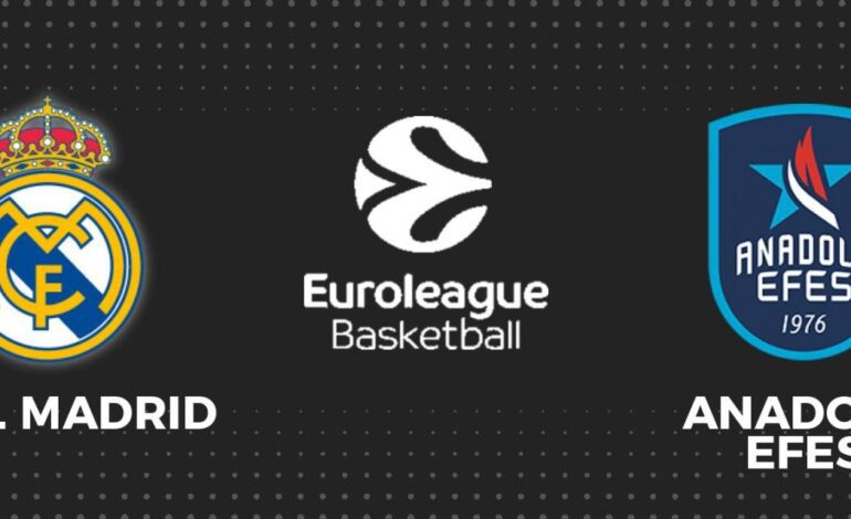 Real Madrid – Anadolu Efes, Euroliga de baloncesto en directo: resultado y estadísticas del partido en vivo