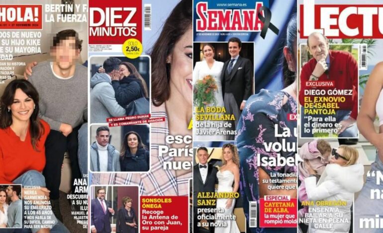 Bertín Osborne y Fabiola Martínez vuelven a posar juntos en una revista ante la mayoría de edad de su hijo Kike