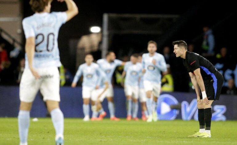 Los errores de Koundé y Casadó hacen posible la remontada del Celta ante un Barça que anima aún más la lucha por LaLiga