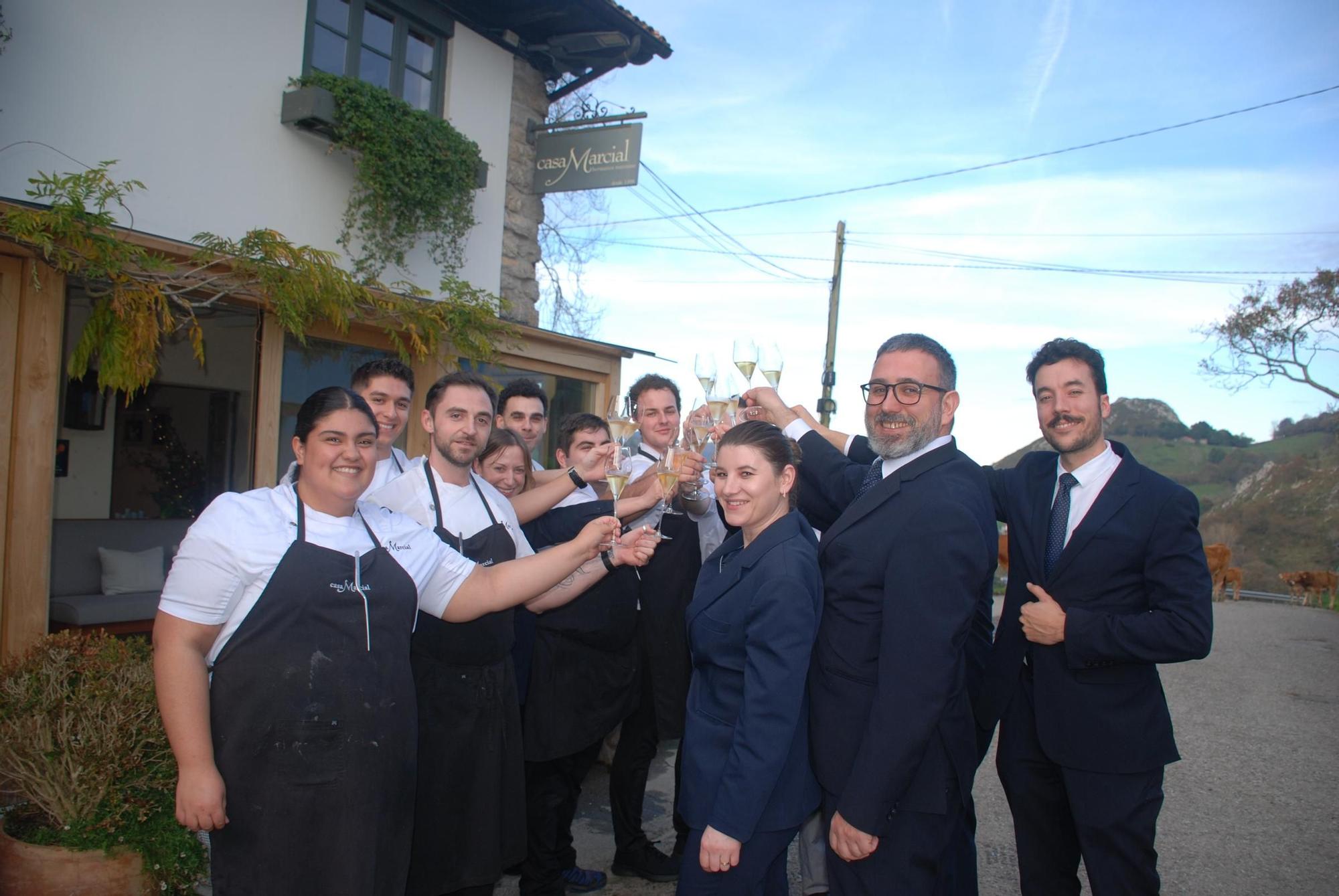 La celebración en Casa Marcial por la tercera estrella Michelin