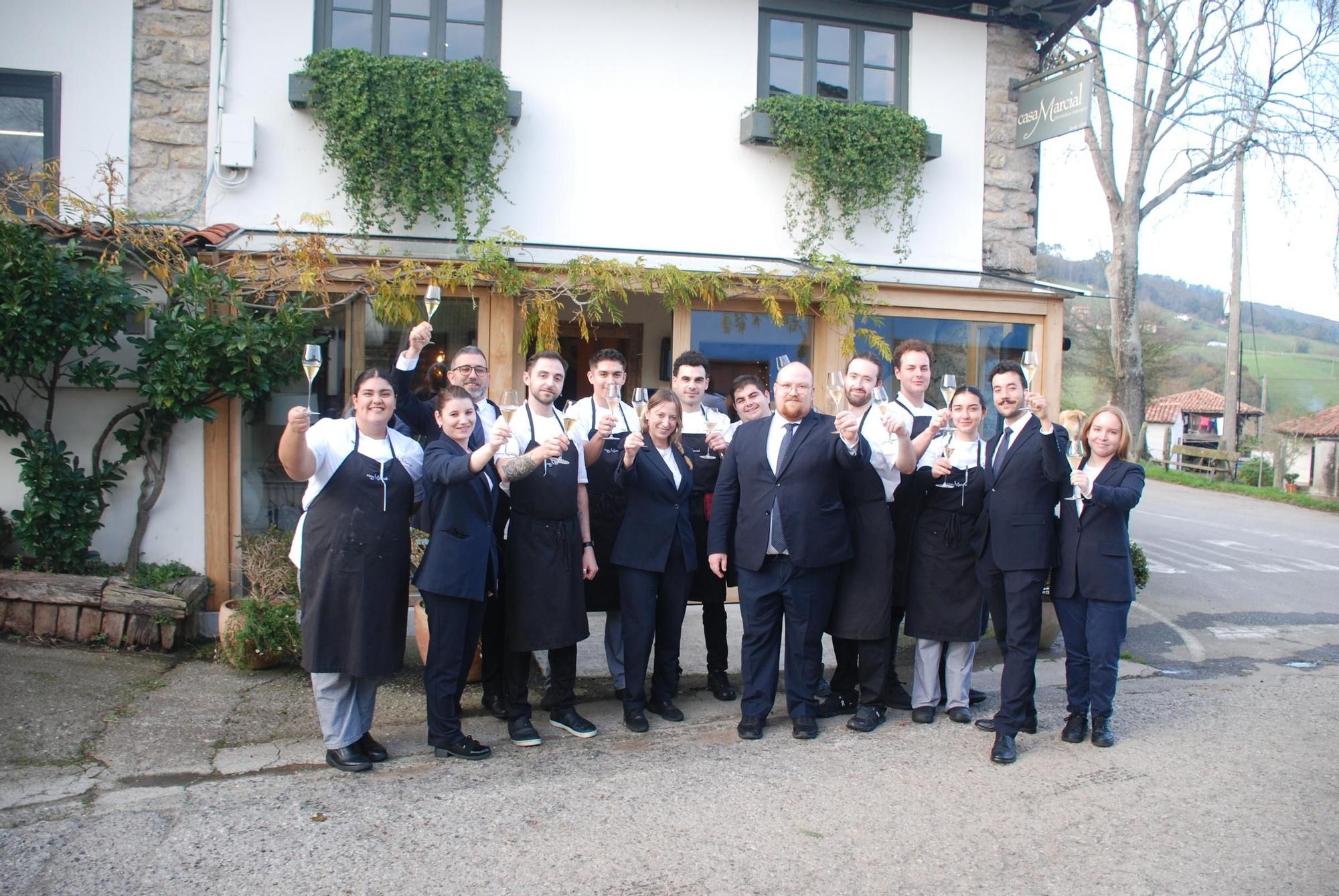 La celebración en Casa Marcial por la tercera estrella Michelin