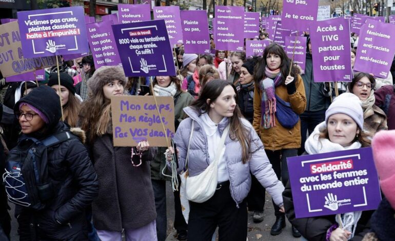 Manifestaciones en Francia para exigir una ley contra la violencia machista como la de España