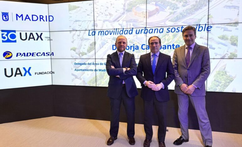 Borja Carabante inaugura los encuentros de la Cátedra Padecasa-UAX con la movilidad urbana sostenible como protagonista