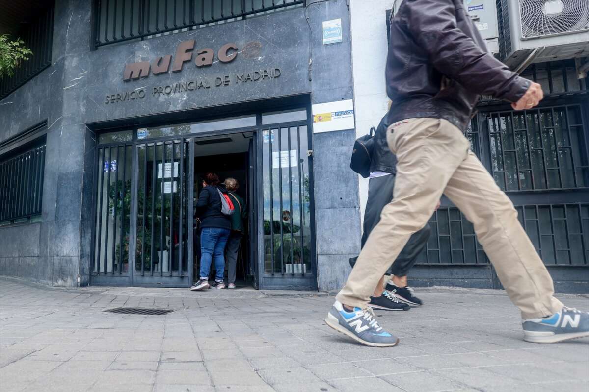 Fachada de un edificio en Muface, en Madrid. Foto: Ricardo Rubio / Europa Press