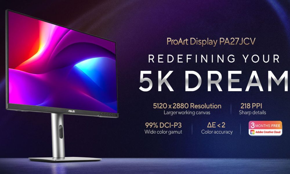 ASUS anuncia el monitor ProArt Display 5K PA27JCV