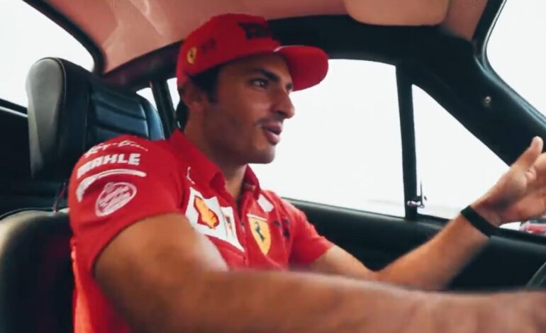 Carlos Sainz prueba el Ferrari que nadie podrá comprarse por muy rico que sea