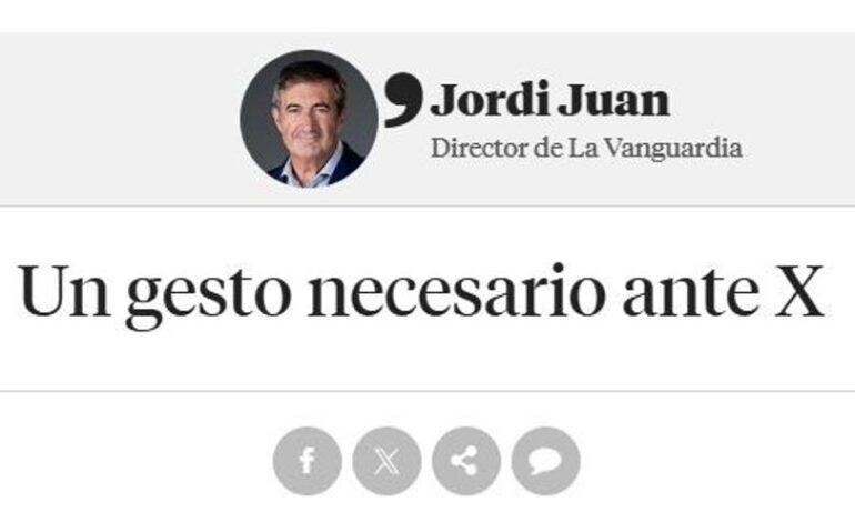 ‘La Vanguardia’ deja X (Twitter) por su «contenido tóxico» tras la incorporación de Elon Musk al gabinete de Trump