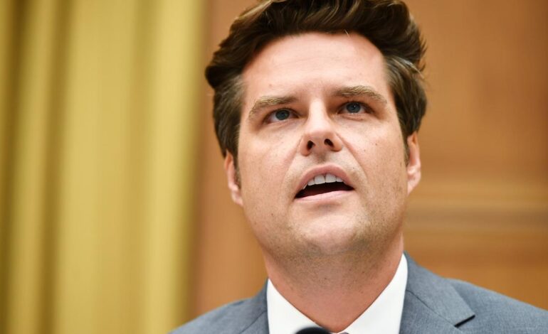 Un hacker roba datos "perjudiciales" de Matt Gaetz, elegido por Trump como fiscal general y acusado de tener sexo con una menor