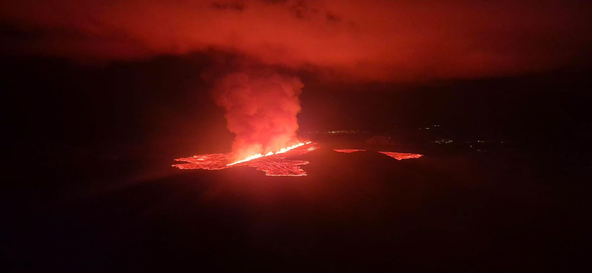 Islandia sufre la séptima erupción volcánica en el último año