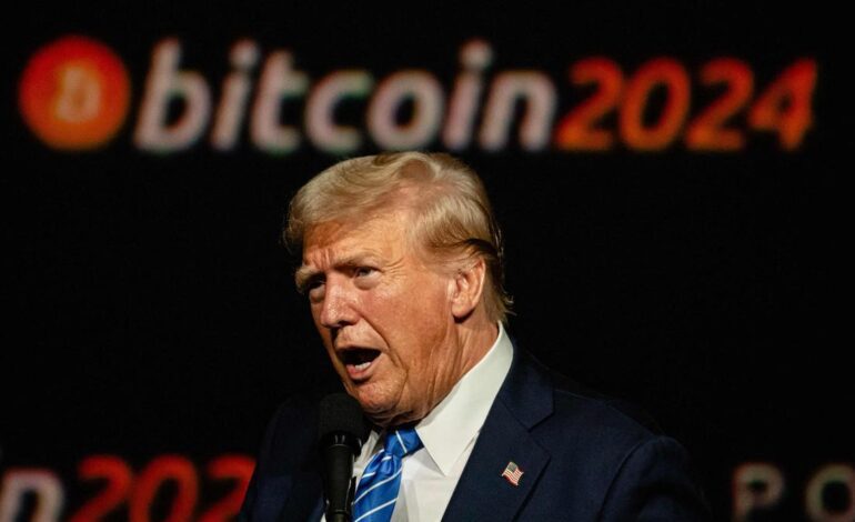 la industria de las criptomonedas corteja a Trump para entrar en su gobierno