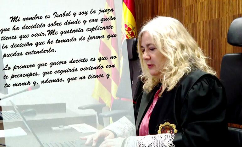 Isabel Giménez, la jueza de violencia de género que escribe cartas a niños y niñas maltratadas: «Son muy valientes»