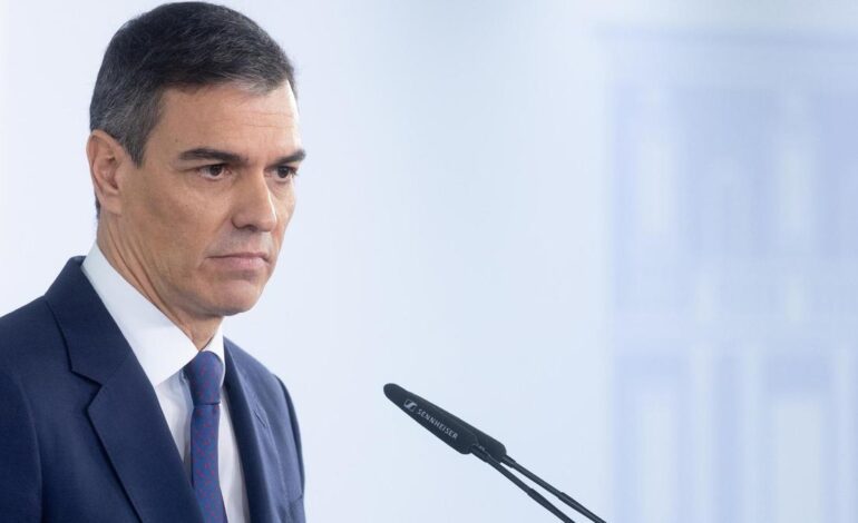 Sánchez realizará este lunes una declaración institucional desde La Moncloa