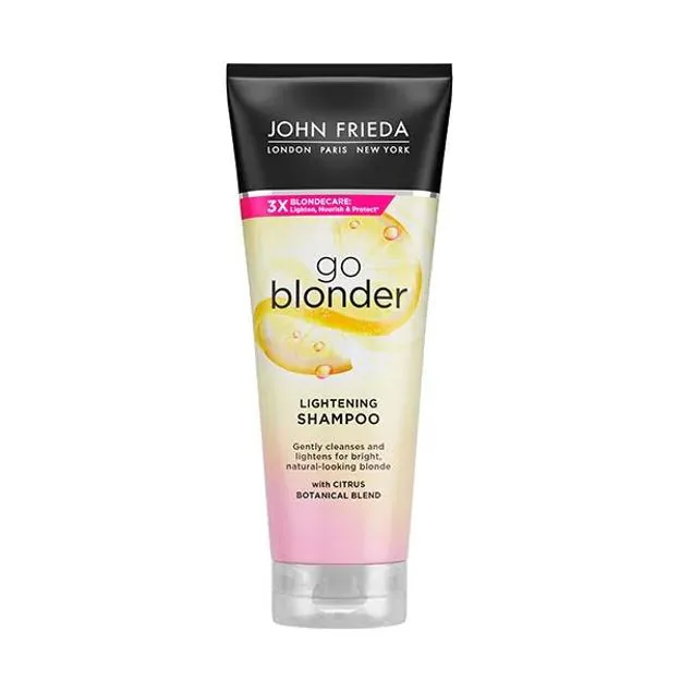 Champú iluminador Go Blonder de John Frieda. Precio: 6,99€