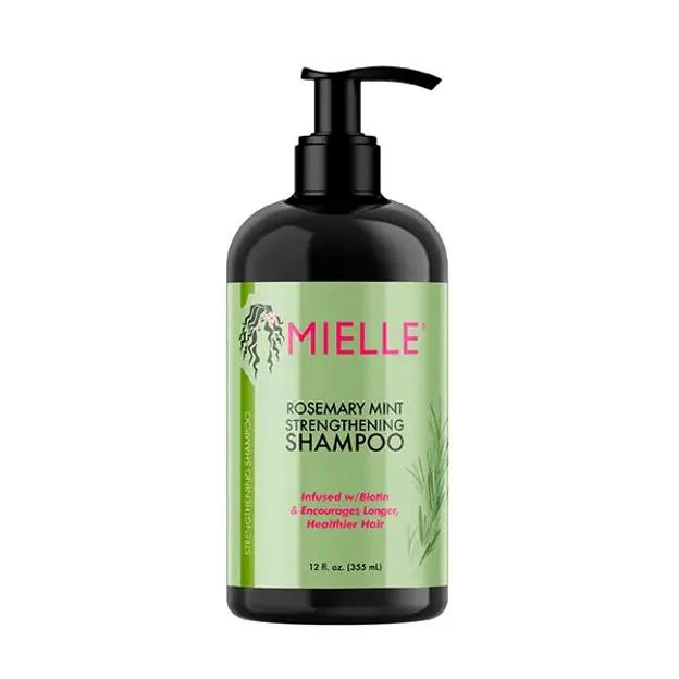 Champú fortalecedor de Mielle con romero y menta. Precio: 12,99€