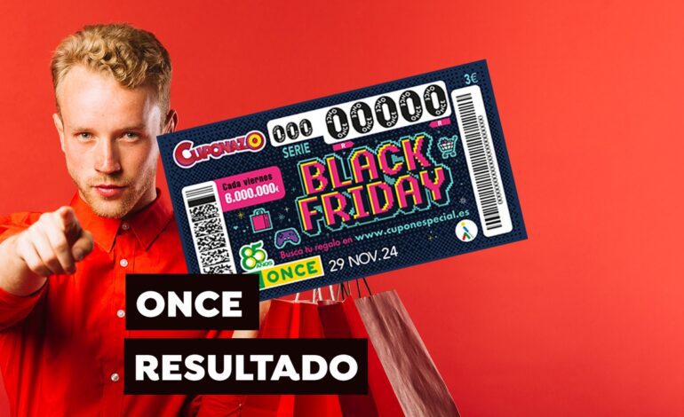 Comprobar resultados del Sorteo del Cuponazo de la ONCE por el Black Friday 2024