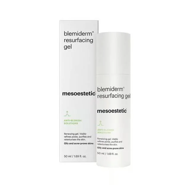 Mesoestetic blemiderm® gel resurfacing con gel de ácido salicílico.