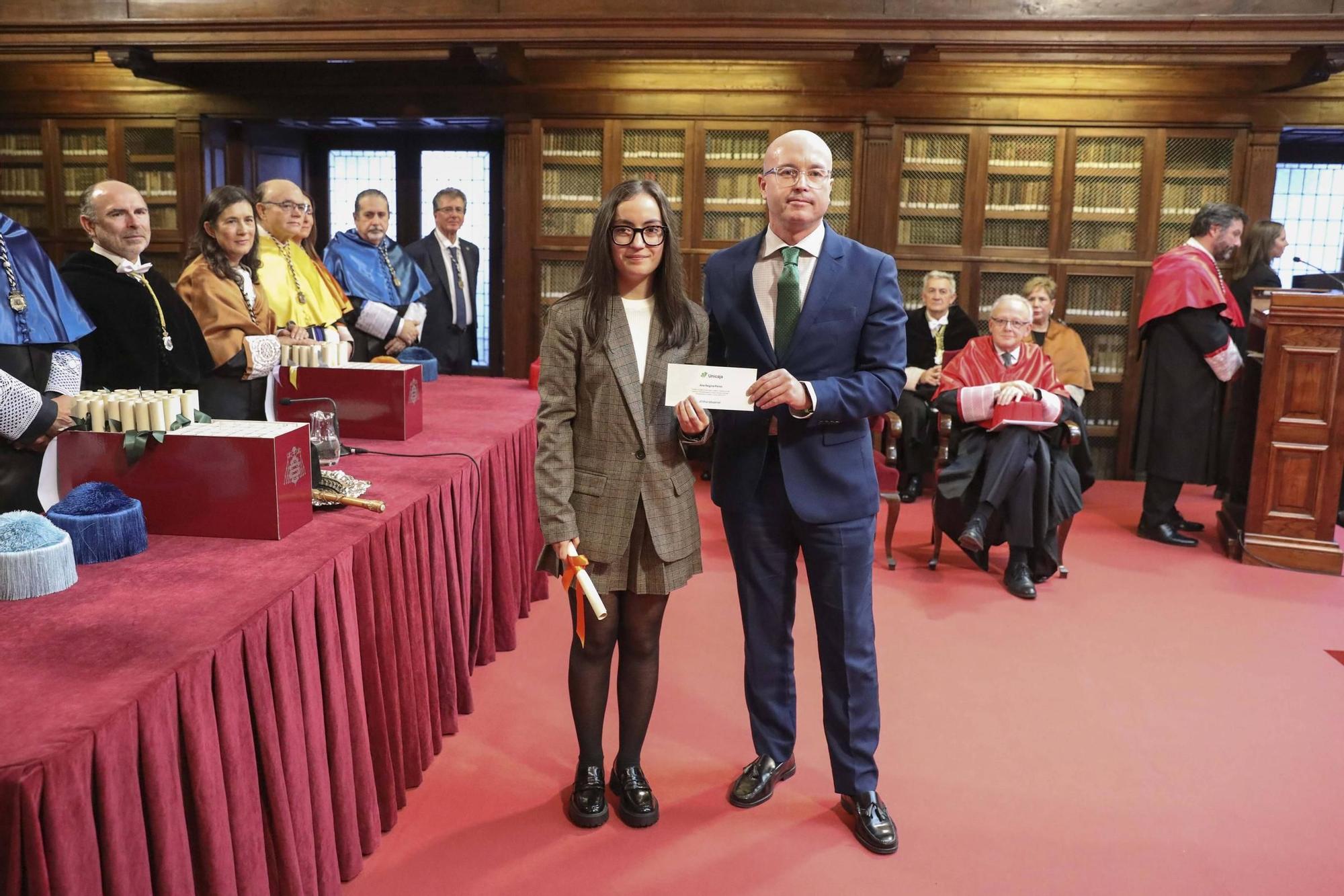 En imágenes: Así fue la entrega de premios a los mejores expedientes de la Universidad de Oviedo 2024