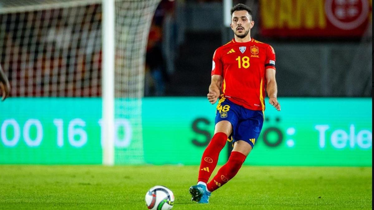 Aitor Paredes debutó con la camiseta de España