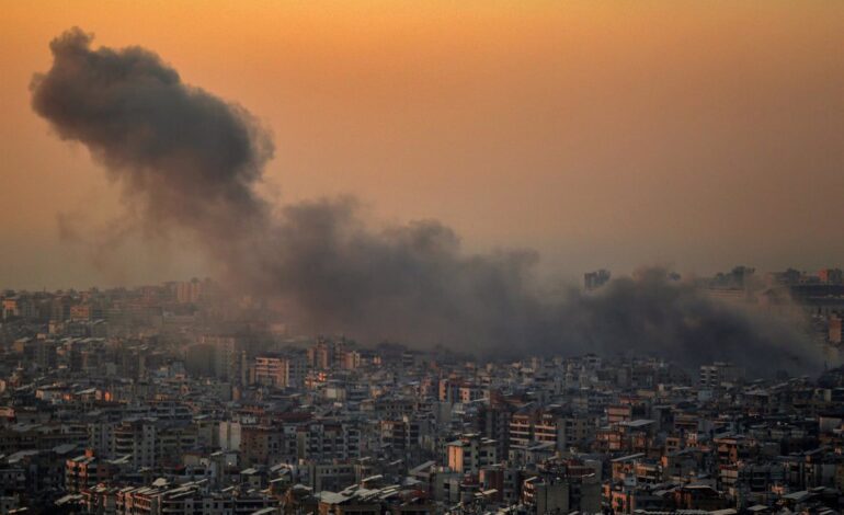 Mueren cinco personas en un bombardeo de Israel contra una localidad en el centro de Líbano