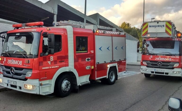 Extinguido un incendio en una empresa de Lloseta al prender fuego una máquina