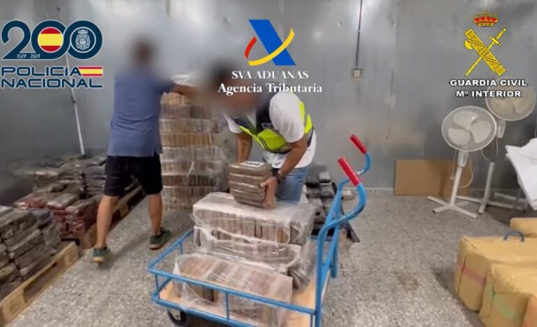 Incautados más de 400 kilos de cocaína tras caer una banda formada por estibadores y trabajadores del puerto de Málaga